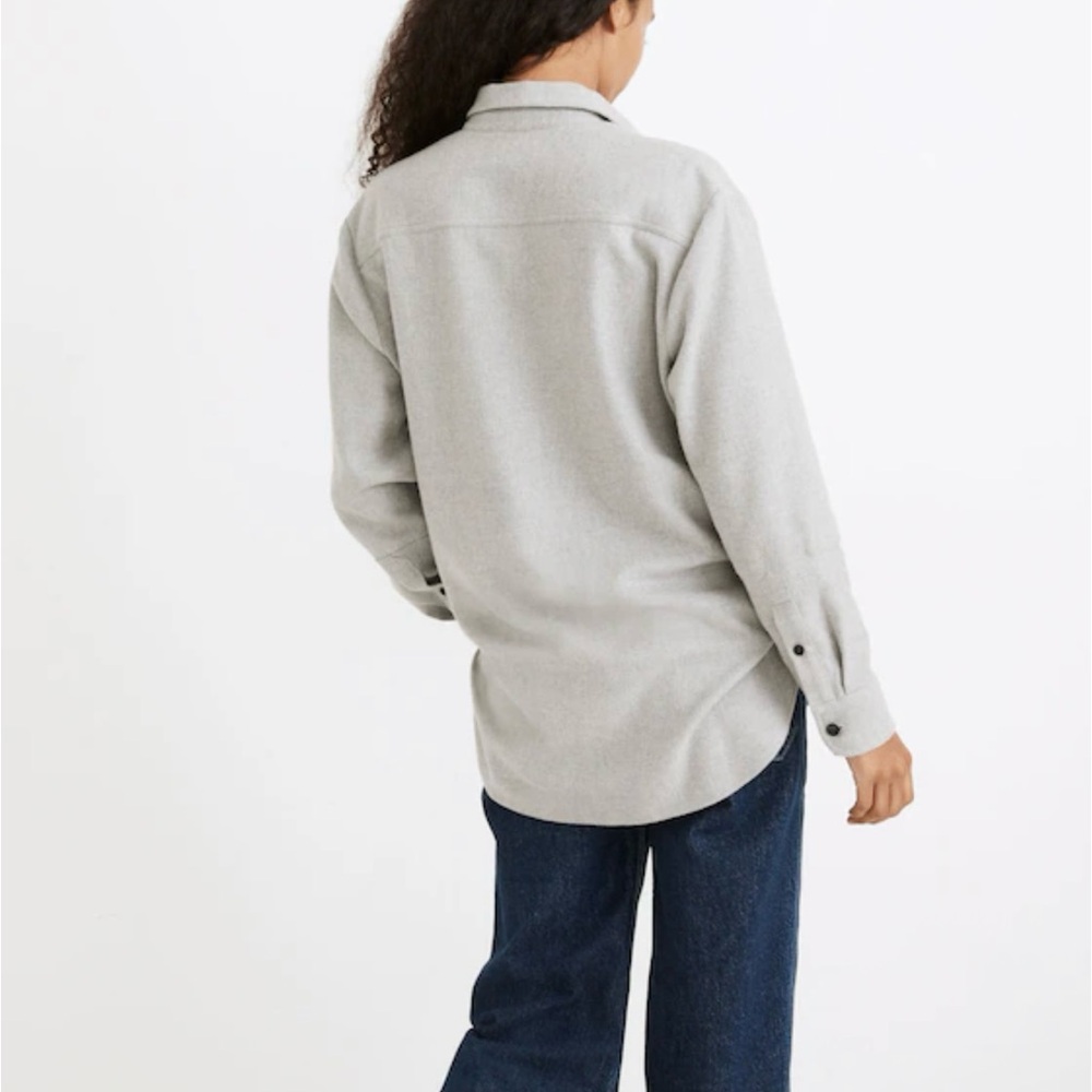 Madewell Size XXL Flannel Flap-Pocket Oversized Ex-Boyfriend Shirt - Picture 3 of 12
